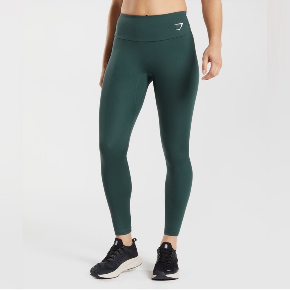 Gymshark training legging 7/8 length Obsidian Green